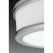 Green Ave LED 13 inch Brushed Nickel Flush Mount Ceiling Light, Progress LED